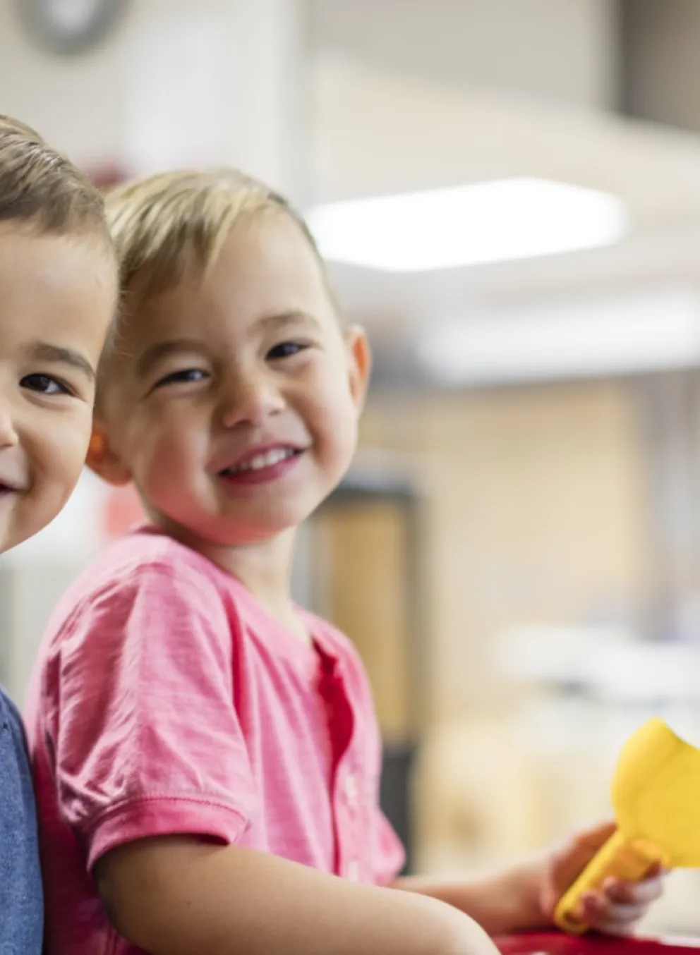 2 boys smiling