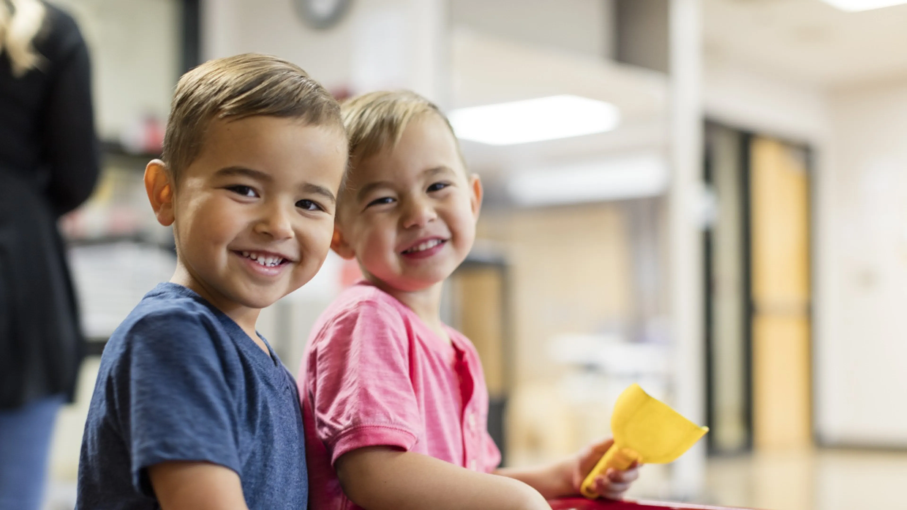 2 boys smiling