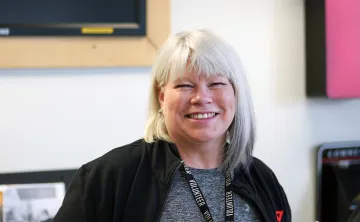 woman smiling